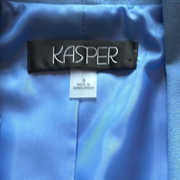 Kasper Shawl Blazer in Sky Blue - Picture 6 of 9